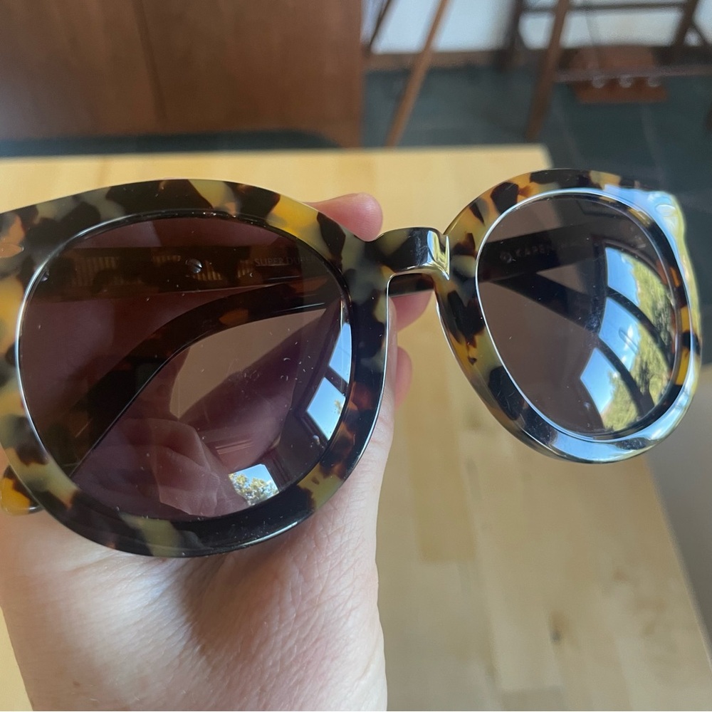 Karen Walker Super Duper Strength Sunglasses - Crazy Tortoise - Picture 5 of 11
